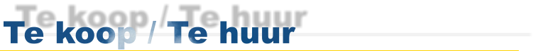 Te koop / Te huur